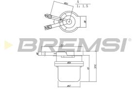 BREMS FE1889 - FILTRO CARBURANTE - FUEL FILTER