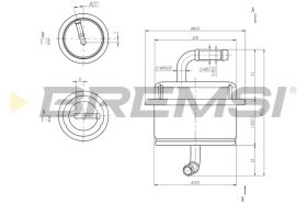 BREMS FE1893 - FILTRO CARBURANTE - FUEL FILTER