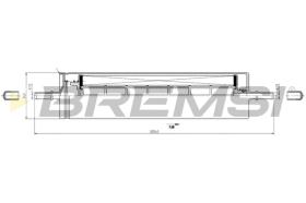 BREMS FE2334 - FILTRO CARBURANTE - FUEL FILTER