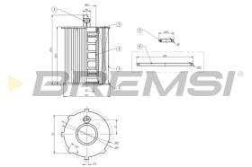 BREMS FL0020 - FILTRI OLIO - OIL FILTER