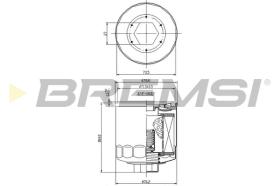 BREMS FL0023 - FILTRI OLIO - OIL FILTER