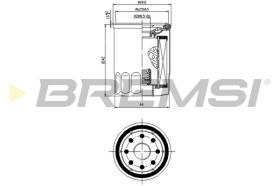 BREMS FL0025 - FILTRI OLIO - OIL FILTER