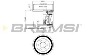 BREMS FL0028 - FILTRI OLIO - OIL FILTER