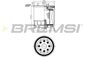 BREMS FL0032 - FILTRI OLIO - OIL FILTER