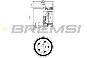 BREMS FL0033 - FILTRI OLIO - OIL FILTER