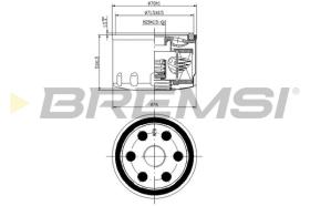 BREMS FL0140 - FILTRI OLIO - OIL FILTER