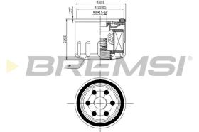 BREMS FL0141 - FILTRI OLIO - OIL FILTER