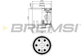 BREMS FL0145 - FILTRI OLIO - OIL FILTER