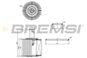 BREMS FL0252 - FILTRI OLIO - OIL FILTER