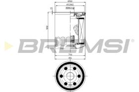 BREMS FL0300 - FILTRI OLIO - OIL FILTER