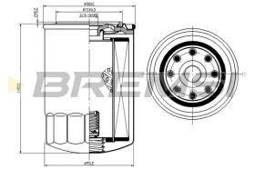 BREMS FL0301 - FILTRI OLIO - OIL FILTER