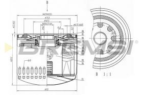 BREMS FL0320 - FILTRI OLIO - OIL FILTER