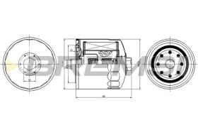 BREMS FL0709 - FILTRI OLIO - OIL FILTER