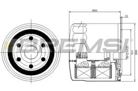 BREMS FL0710 - FILTRI OLIO - OIL FILTER