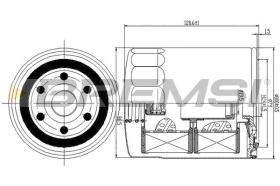 BREMS FL0711 - FILTRI OLIO - OIL FILTER