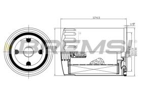 BREMS FL0724 - FILTRI OLIO - OIL FILTER