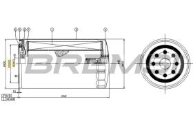 BREMS FL0758 - FILTRI OLIO - OIL FILTER