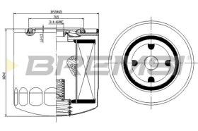 BREMS FL1295 - FILTRI OLIO - OIL FILTER