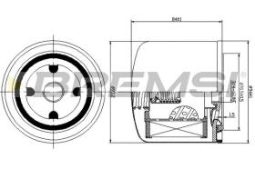 BREMS FL1299 - FILTRI OLIO - OIL FILTER