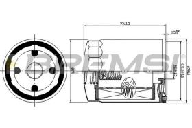 BREMS FL1400 - FILTRI OLIO - OIL FILTER