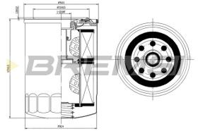 BREMS FL1420 - FILTRI OLIO - OIL FILTER