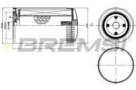 BREMS FL1429 - FILTRI OLIO - OIL FILTER