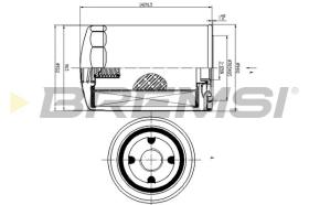 BREMS FL1462 - FILTRI OLIO - OIL FILTER