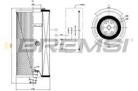 BREMS FL1736 - FILTRI OLIO - OIL FILTER