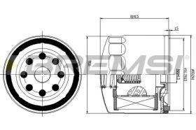 BREMS FL1771 - FILTRI OLIO - OIL FILTER