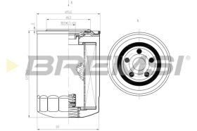 BREMS FL1772 - FILTRI OLIO - OIL FILTER