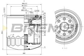 BREMS FL1818 - FILTRI OLIO - OIL FILTER