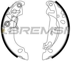 BREMS GF0242 - GANASCE FRENO - BRAKE SHOES