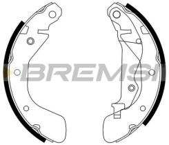 BREMS GF0633 - GANASCE FRENO - BRAKE SHOES