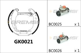 BREMS GK0021 - KIT PREM. GANASCE - FAST SHOES KIT