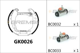 BREMS GK0026 - KIT PREM. GANASCE - FAST SHOES KIT