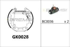 BREMS GK0028 - KIT PREM. GANASCE - FAST SHOES KIT