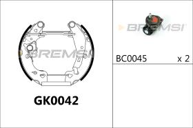 BREMS GK0042 - KIT PREM. GANASCE - FAST SHOES KIT