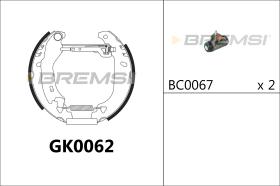 BREMS GK0062 - KIT PREM. GANASCE - FAST SHOES KIT