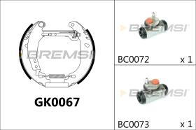 BREMS GK0067 - KIT PREM. GANASCE - FAST SHOES KIT