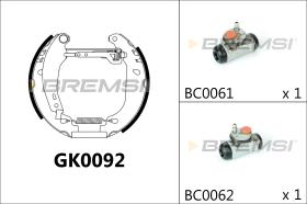 BREMS GK0092 - KIT PREM. GANASCE - FAST SHOES KIT