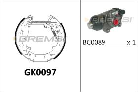 BREMS GK0097 - KIT PREM. GANASCE - FAST SHOES KIT