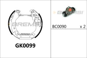 BREMS GK0099 - KIT PREM. GANASCE - FAST SHOES KIT