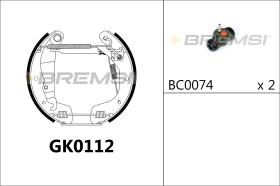 BREMS GK0112 - KIT PREM. GANASCE - FAST SHOES KIT