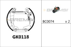 BREMS GK0118 - KIT PREM. GANASCE - FAST SHOES KIT