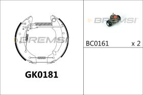 BREMS GK0181 - KIT PREM. GANASCE - FAST SHOES KIT