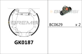 BREMS GK0187 - KIT PREM. GANASCE - FAST SHOES KIT