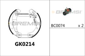 BREMS GK0214 - KIT PREM. GANASCE - FAST SHOES KIT