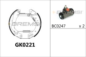 BREMS GK0221 - KIT PREM. GANASCE - FAST SHOES KIT