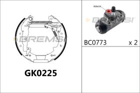 BREMS GK0225 - KIT PREM. GANASCE - FAST SHOES KIT