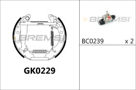 BREMS GK0229 - KIT PREM. GANASCE - FAST SHOES KIT